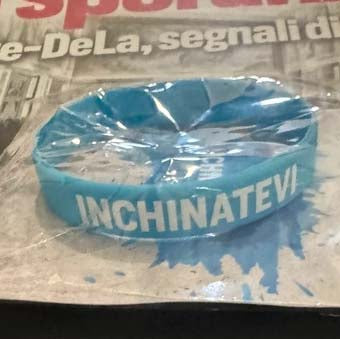 Napoli's 3rd Scudetto Corriere dello Sport + "BOW" Bracelet