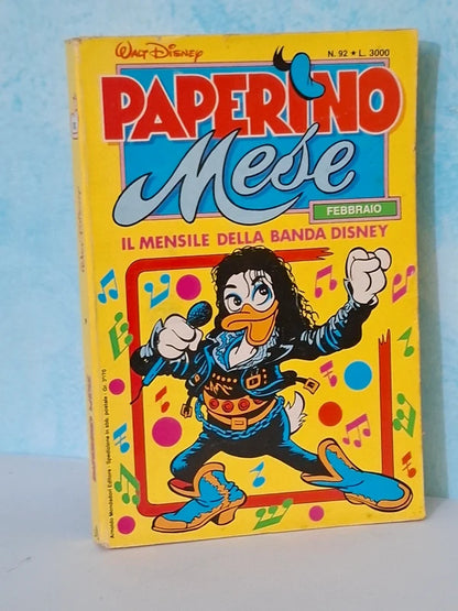 Fumetto con Copertina dedicata a Michael Jackson - Paperino Mese 1988