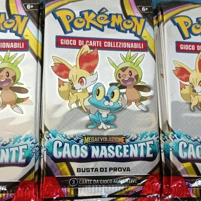 Bustine Pokémon ITA Sigillate - Busta di Prova - 3 Carte da Gioco Aggiuntive - Scegli la tua Espansione in Italiano
