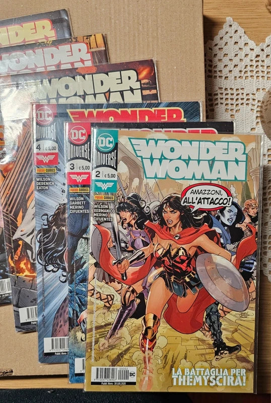 Set 7 fumetti di Wonder Woman da 1 a 7 (Copertina disegnata da Milo Manara) DC Universe (Copia)