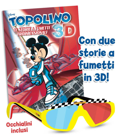 Fumetto speciale Topolino 3D con Occhialini 3D Inclusi