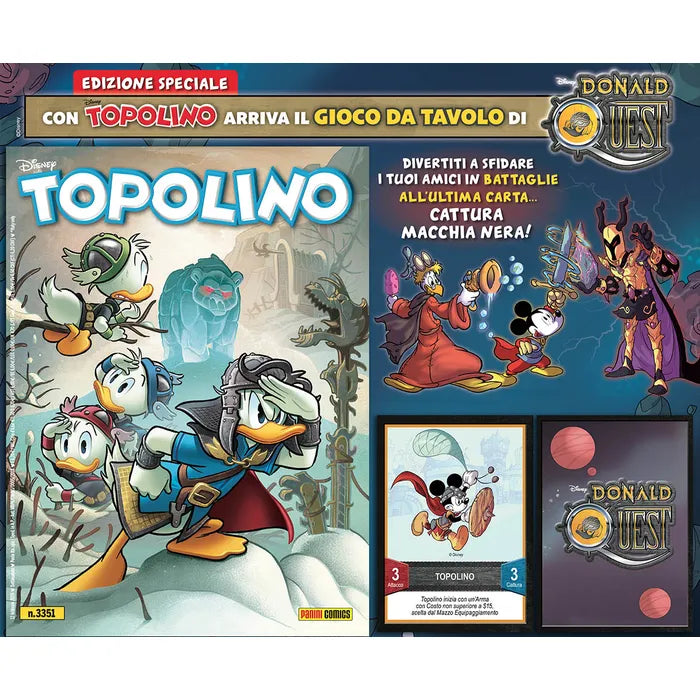 Topolino n. 3351 e 3352 con gioco da tavolo di Donald Quest Board Game - Blisterati