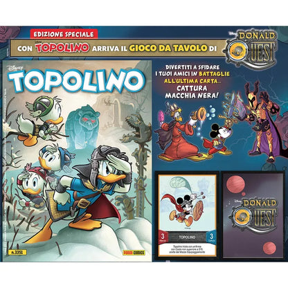 Topolino n. 3351 e 3352 con gioco da tavolo di Donald Quest Board Game - Blisterati