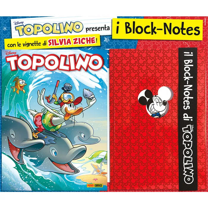 Fumetto TOPOLINO 3485 Sigillato Edicola Block Notes Blu Illustrato da Collezione