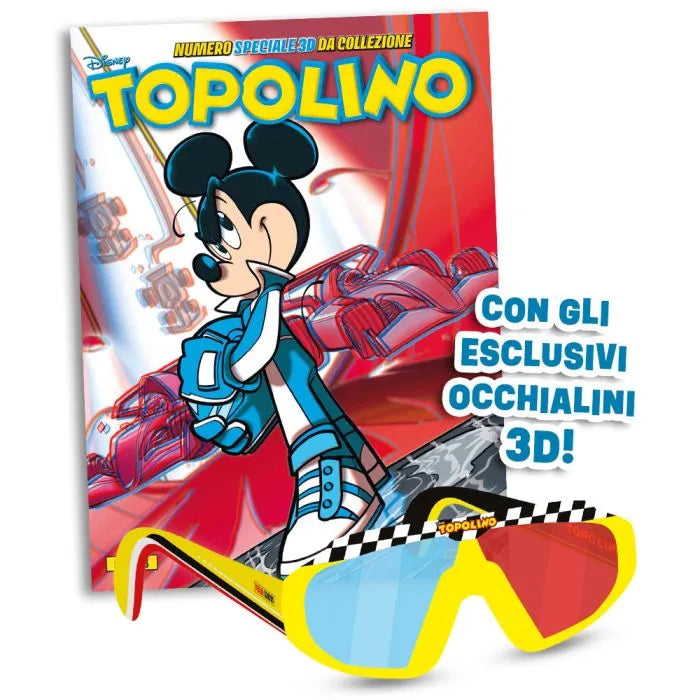 Topolino Speciale libretto n. 3588 con gadget Occhialini 3D Storia da Collezione