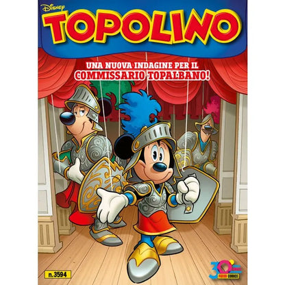 Fumetto di TOPOLINO libretto n. 3594 - (Storia Commissario Topalbano)