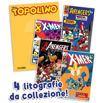 MICKEY MOUSE comics 3534 3535 3536 avec gadgets 12 Lithographies MARVEL Edition Limitée