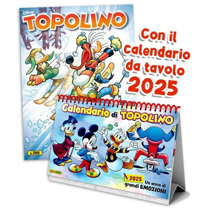 Fumetto Topolino n. 3599 + Calendario da Tavolo 2025