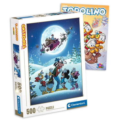 Fumetto di TOPOLINO libretto n. 3602 Con Puzzle di Natale 500 Pezzi Clementoni