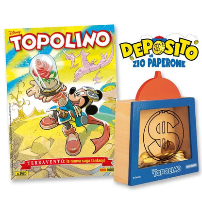 Fumetto Topolino 3620 + Il Salvadanaio Deposito di Zio Paperone