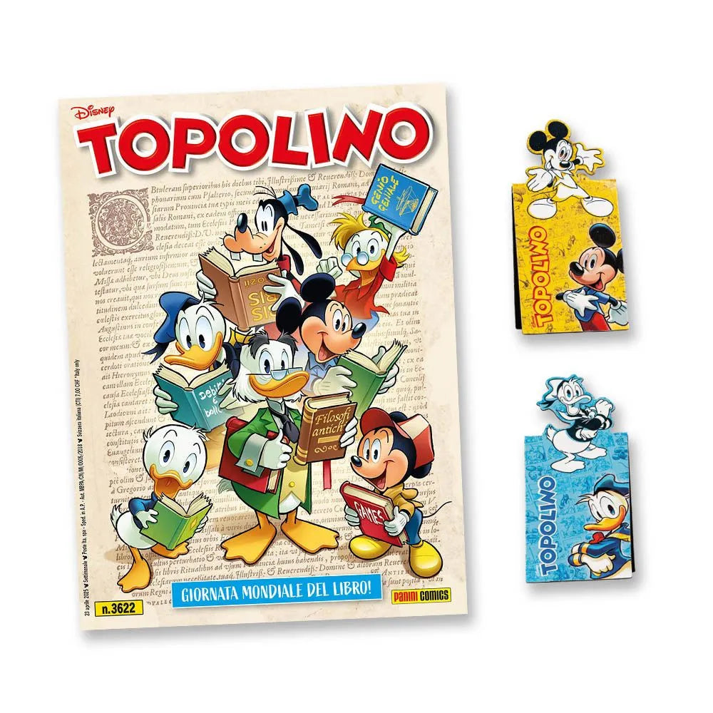 Lot de 3 marque-pages magnétiques + BD Mickey Mouse 3622 + BD Oncle Picsou 82 