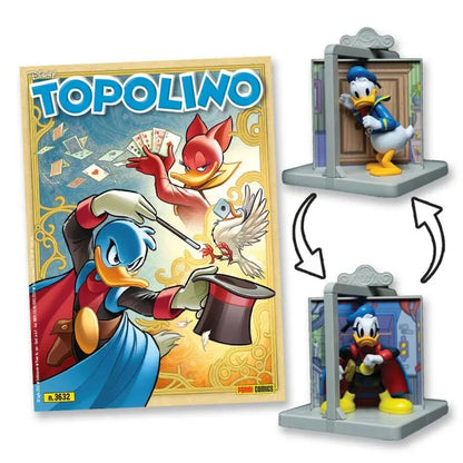 Set 2 Fumetti di Topolino: Diorama Paperino e Paperinik ( Statua Peperino / Paperinik ) Statuetta 3D