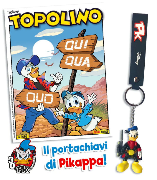 Topolino 3680 Con Portachiave Pikappa! Pk30 Paperinik
