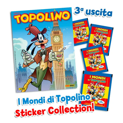 Complete Set 5/5 Album and Packs of Stickers PAPERINO 90 Years Donald Duck + Mickey Mouse Comics