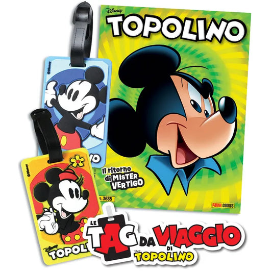 Fumetto Topolino n. 3685 Con Gadget  Tag da Viaggio di Topolino