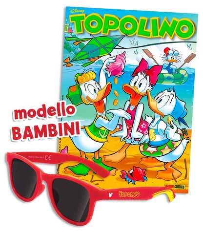 Fumetto Topolino n. 3687 Con Gadget Occhiali da Sole ( Adulto o Bambini )