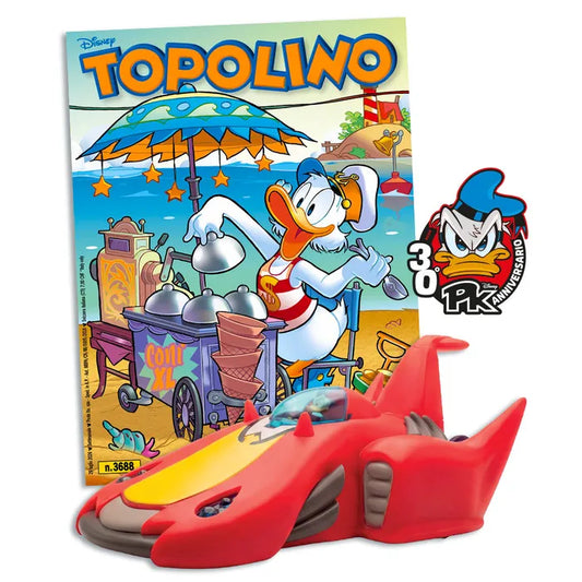 Fumetto Topolino n. 3688 Con Gadget Pi-Kar Auto di Paperinik Pk30 PK