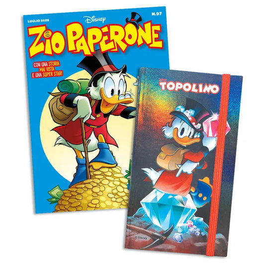 Fumetto Zio Paperone n. 97 con Gadget Block Notes di Zio Paperone