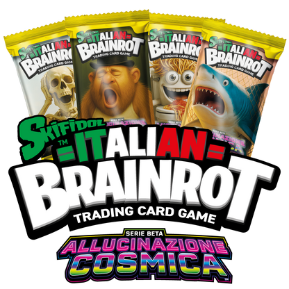 Bustine di 14 Card di Skifidol Italian Brainrot ALLUCINAZIONE COSMICA