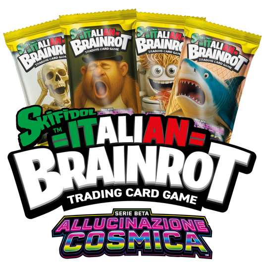 Bustine di 14 Card di Skifidol Italian Brainrot ALLUCINAZIONE COSMICA