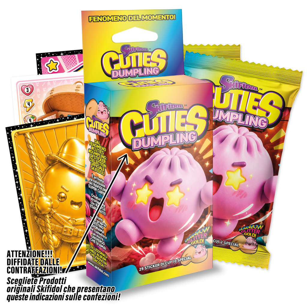 Set Album e/o bustine sigillate di Sticker Skifidol Cuties Dumpling (2026)