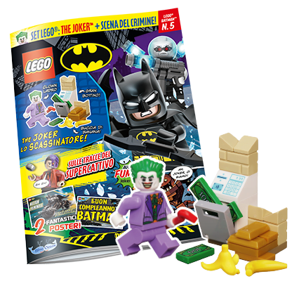 Rivista LEGO BATMAN n.5 con Joker lo scassinatore