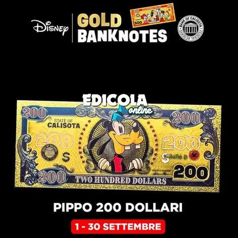 Billets de banque Disney en or à l'effigie de Mickey Mouse ! - Billets à collectionner