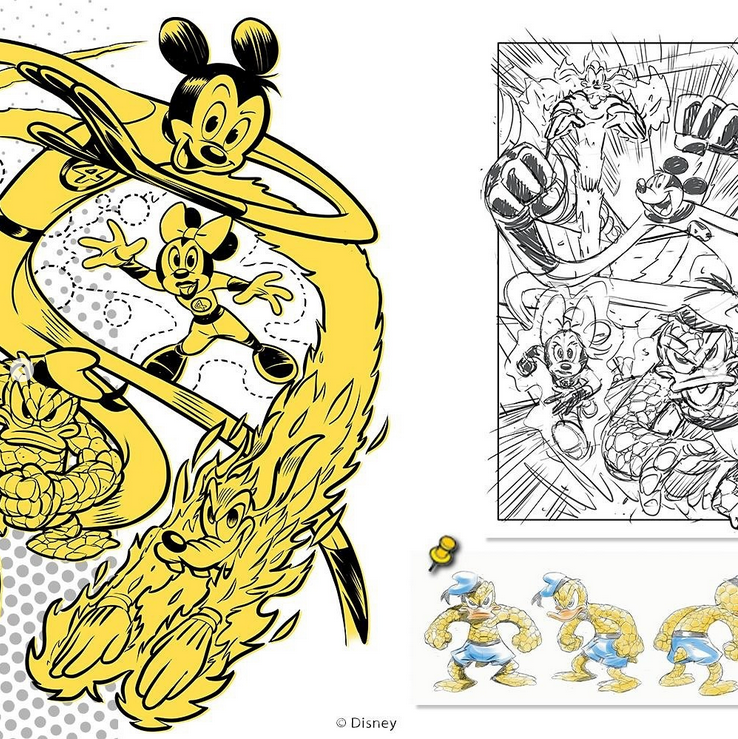 Fumetto Topolino n. 3609 - Speciale Flip Topolino, Minni, Paperino e Pippo vestiranno i panni dei Fantastici 4