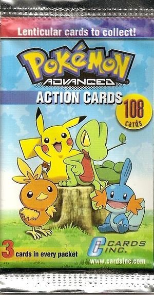 Busitna Sigillata di Pokémon - Panini Advanced Action da 3 Cards (2005)