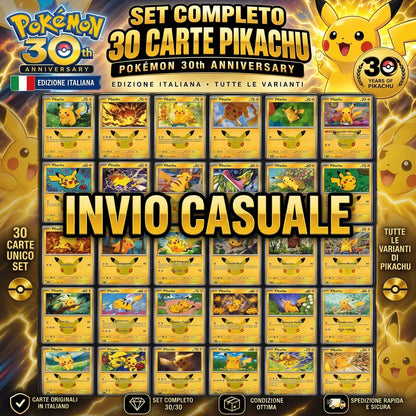 Mystery Pack Pokèmon by Sbustalo.com - Pikachu 30th Collection - 3 Bustine Sigillate in Italiano