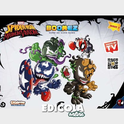 Busta a Sorpresa di BOOMEZ Wave 3 - Bustina Hero 3D Card Game - Spiderman Maximum Venom