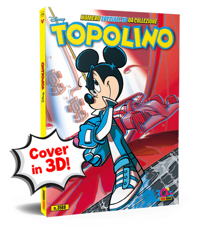 Topolino Speciale libretto n. 3588 con gadget Occhialini 3D Storia da Collezione