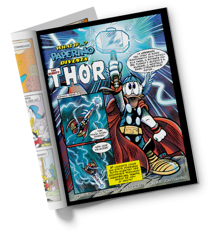 Fumetto Topolino 3590 Speciale Marvel Paperino diventa Thor