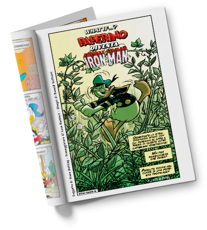 Fumetto Topolino n. 3629 - Paperino diventa Iron-man - flip cover dedicata a What if... ? (Contiene una storia di Pera Toons)