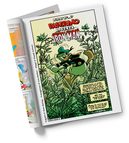 Fumetto Topolino n. 3629 - Paperino diventa Iron-man - flip cover dedicata a What if... ? (Contiene una storia di Pera Toons)