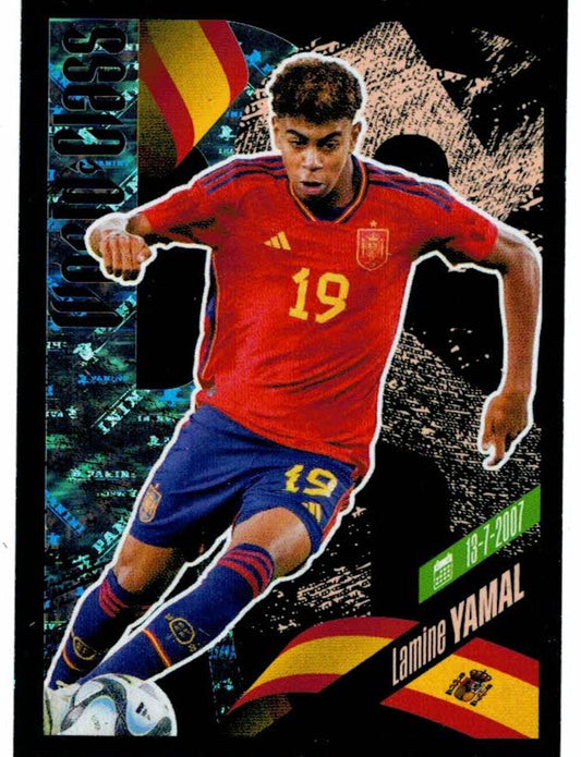 Panini World Class 2024 Figurina n. 383 Rookie Sticker Lamine Yamal RC Spain
