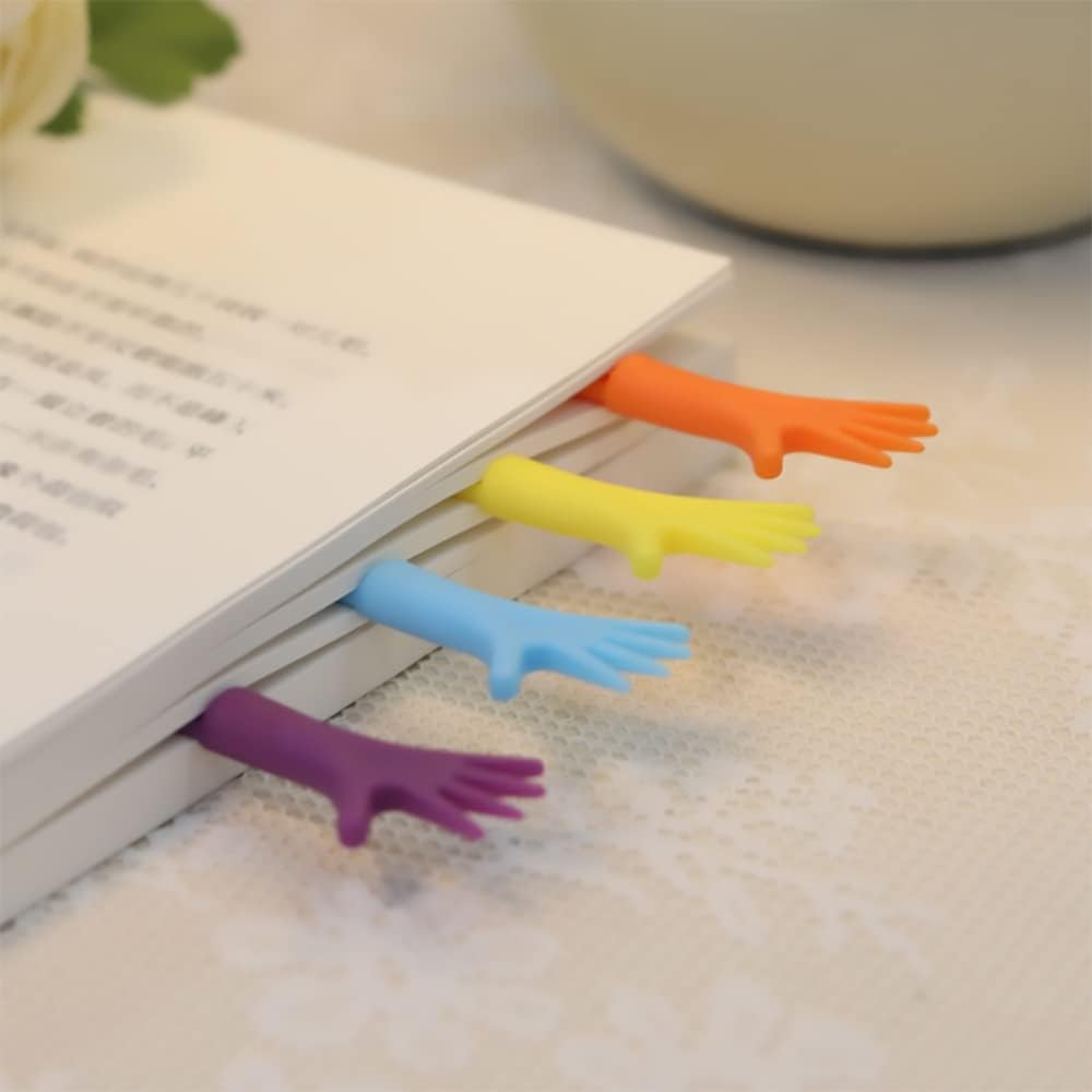 Un Segnalibro colorato a forma di mano divertente