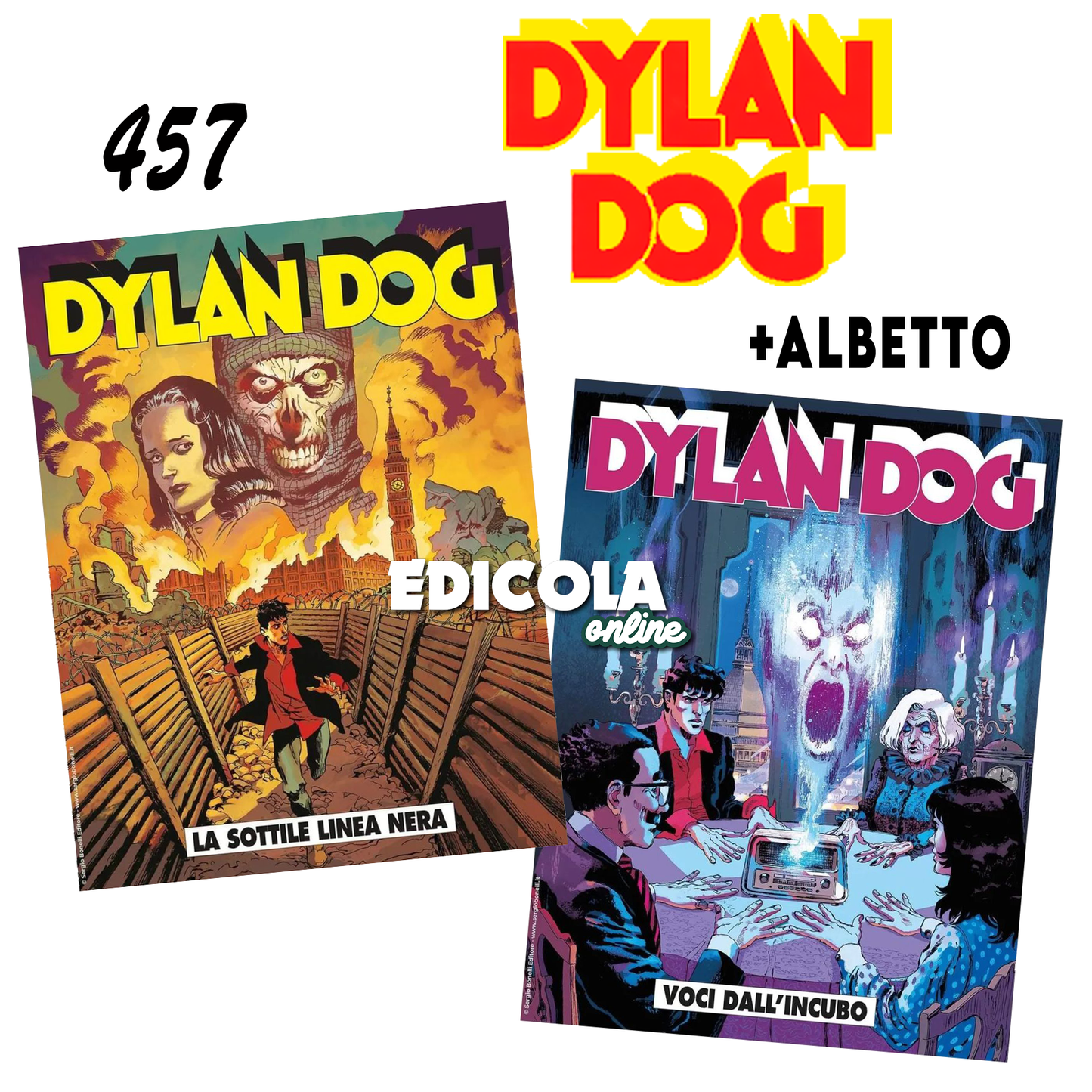 Bande dessinée Dylan Dog n. 457 + Albetto Voix du cauchemar