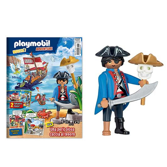 Magazine Playmobil Magazine n. 1 del 2024  + Pirata con teschio e sciabola!