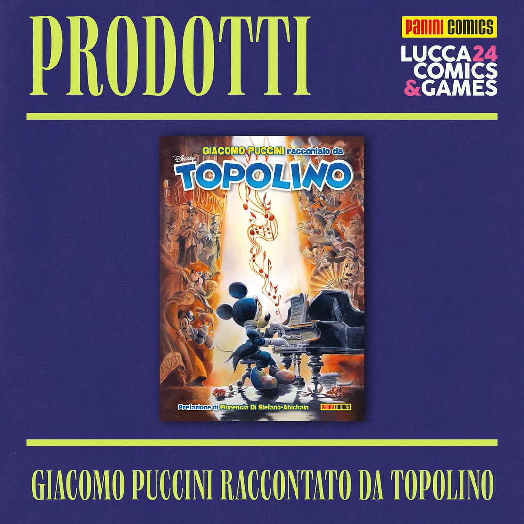 Mickey Mouse Comic Book #3597 + Topolibro Giacomo Puccini - (Supermouse with Book)