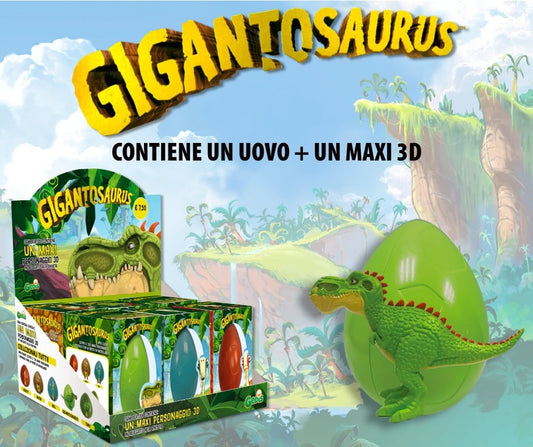 Gigantosautus Eggs - 3D maxi dinosaur to recreate with modeling clay!