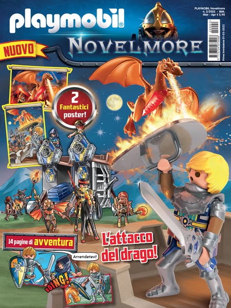 Magazine Playmobil Novelmore n. 2 del 2022  + Potente Drago