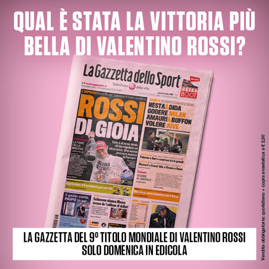 Gazzetta dello Sport del 26 Ottobre 2009 - Vittoria di Valentino ROSSI (Ristampa Anastatica)