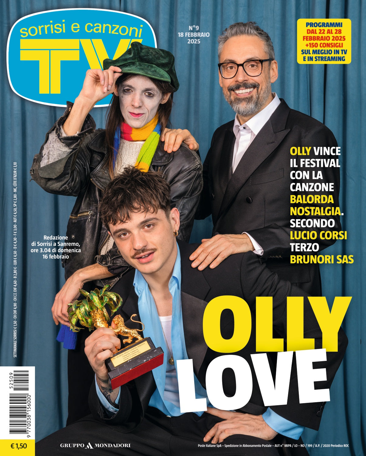 TV Sorrisi e Canzoni n°7 (04/02/2025) Festival de Sanremo 2025