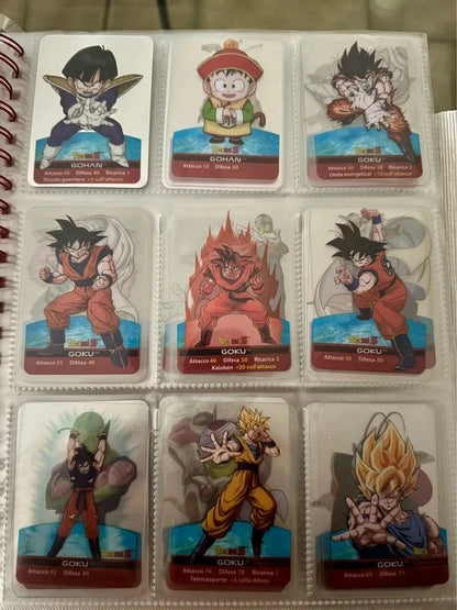 Raccoglitore con 117 Cards Edibas Lamincards Dragonball Z - Serie Argento