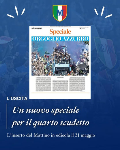 Giornali Quotidiani 4° Scudetto  SSC Calcio NAPOLI - Campione d'Italia 2024-25 2025