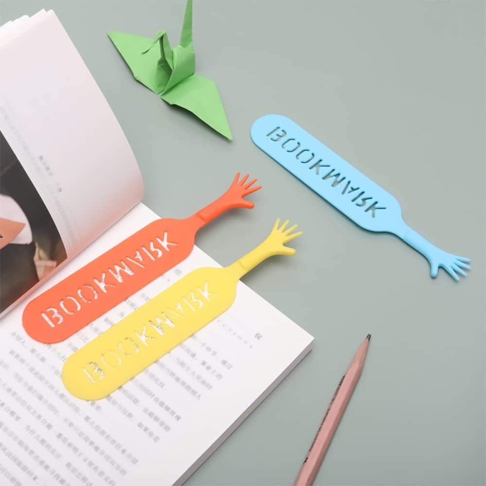 Un Segnalibro colorato a forma di mano divertente