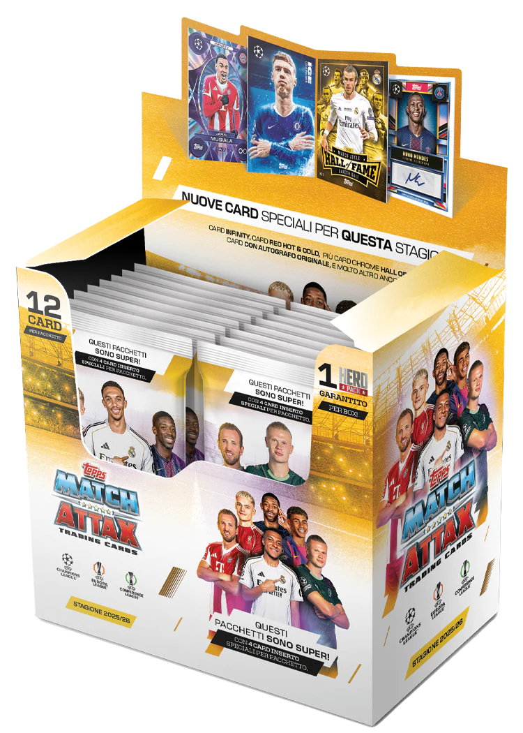 Bustina di 12 Cards Topps – Match Attax 24/25 – Sammelkarten