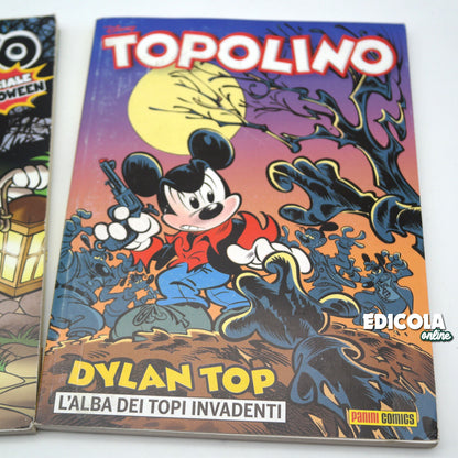 2 Fumetti TOPOLINO n. 3094 Variant Cover Dylan Top Dog + 3127 Speciale Halloween