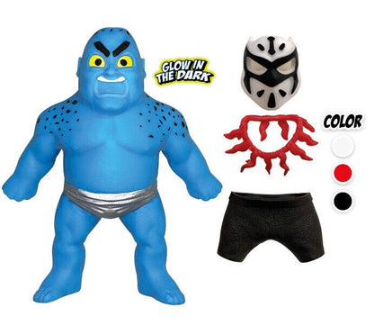 Busta Sorpresa Personaggi ELASTIKORPS Lottatori WRESTLING Cicaboom Allungamostri